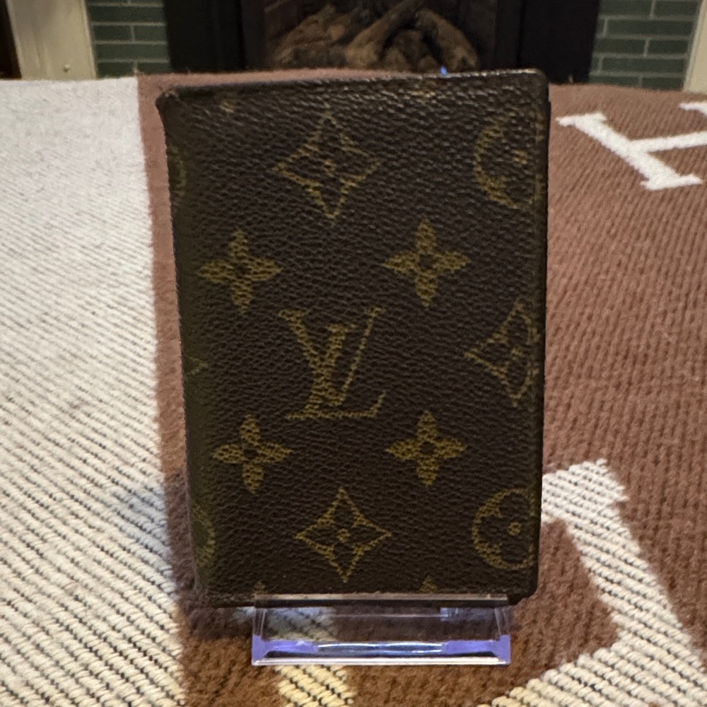Louis Vuitton Brown and Gold Monogram Card Holder
